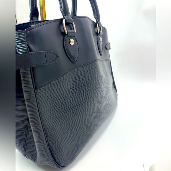 Auth Louis Vuitton Black Epi Leather Passy Tote Bag Preloved Purse Ex++ - Picture 11 of 15